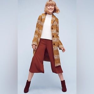 Anthropologie Tabitha wool blend sweater coat